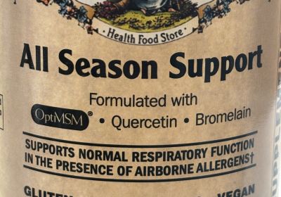 9112 *(SALE)All Season Support, 180 tabs. 02/28