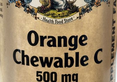 4021 Orange Chewable  C-500mg  90 tabs -  3/28
