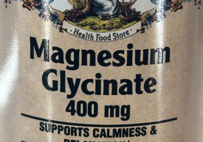 6412 Magnesium Glycinate 400mg 90 caps  05/29