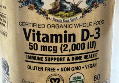 8111 Whole Food Organic Vitamin D3 iu-08/24