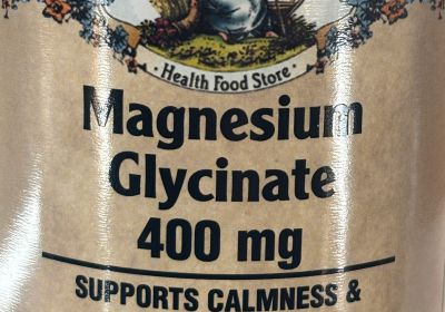 6413 *{SALE} Magnesium  Glycinate 400mg 180  caps.  11/27