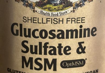 8652 * {SALE} Glucosamine  & MSM 500mg  120 caps- 10/27